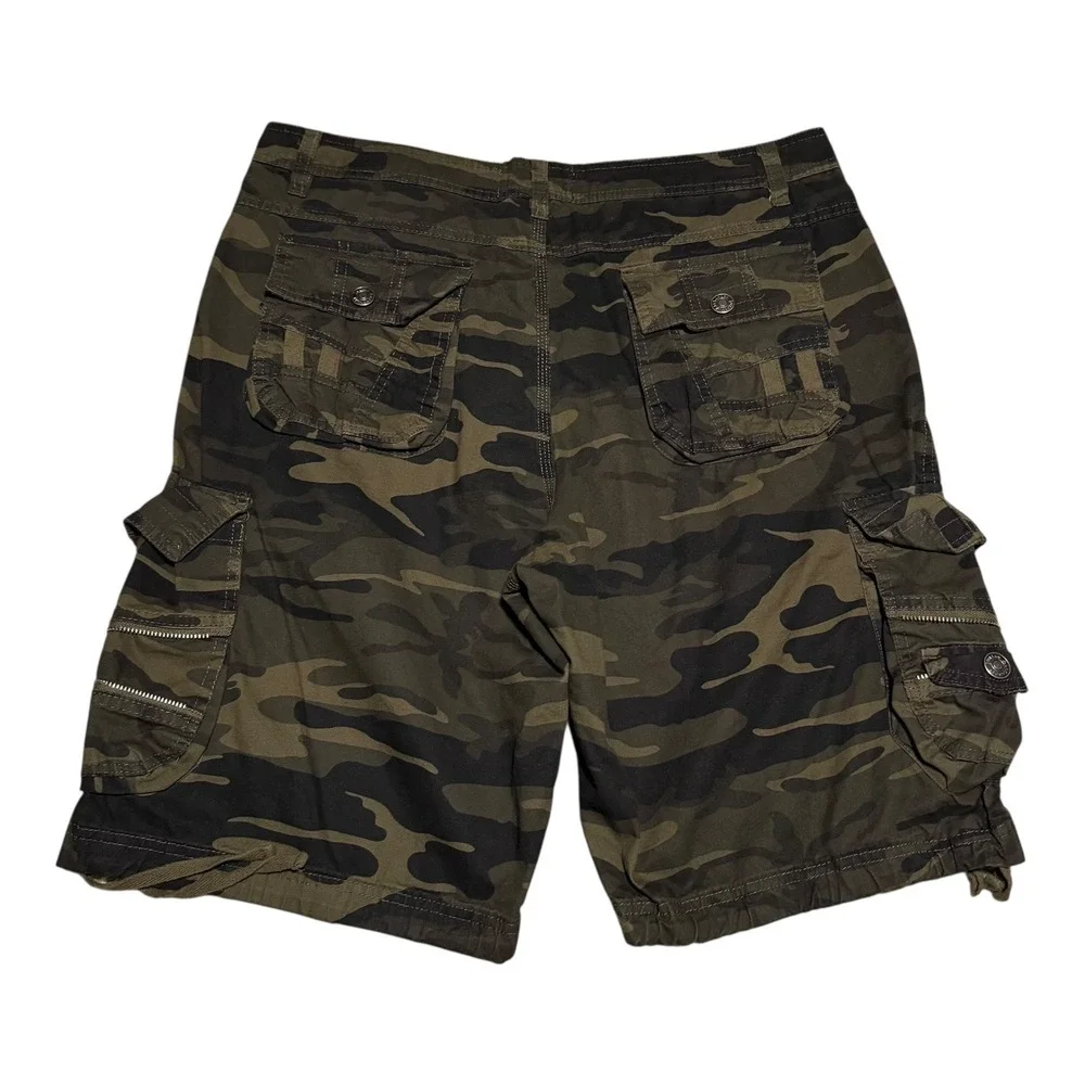 Colours Alexander Julian Camouflage Baggy Cotton Cargo Shorts Men's 34 (Fits 37)